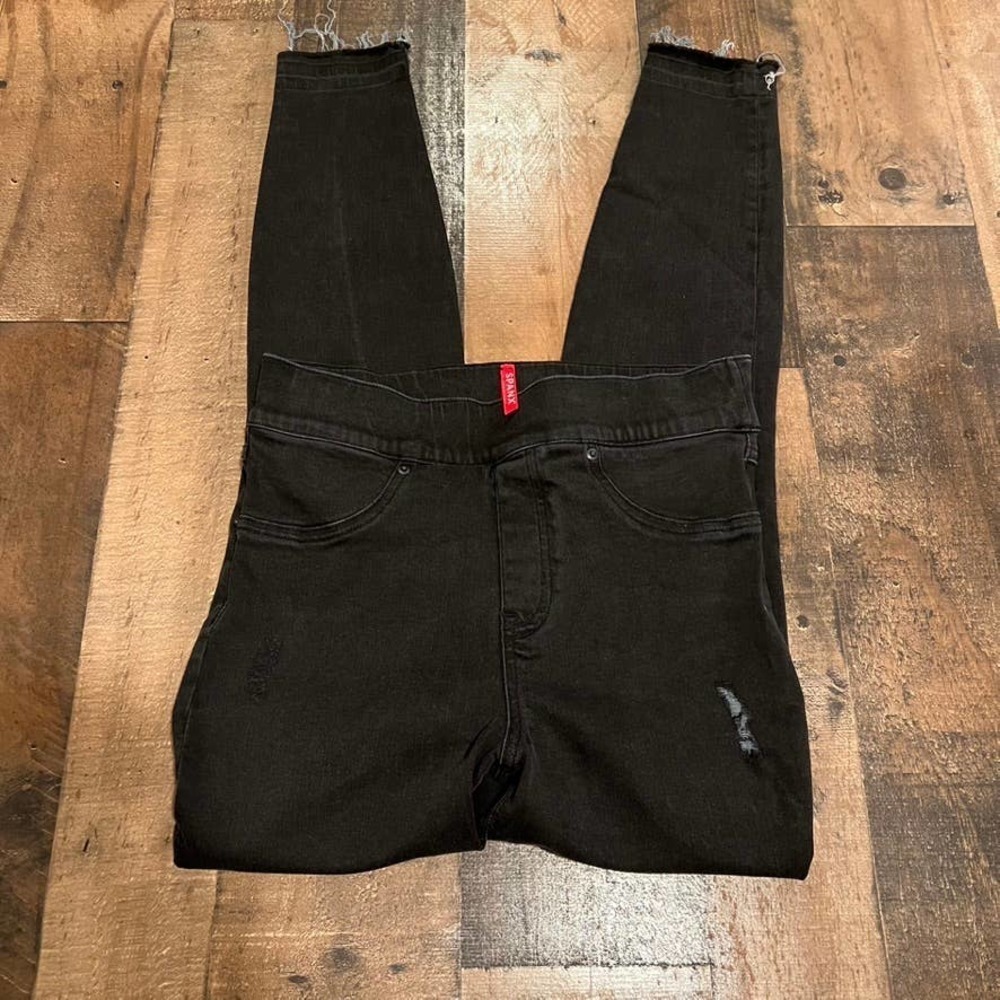 Spanx Vintage Distressed Ankle Skinny Jeans - Picture 4 of 6